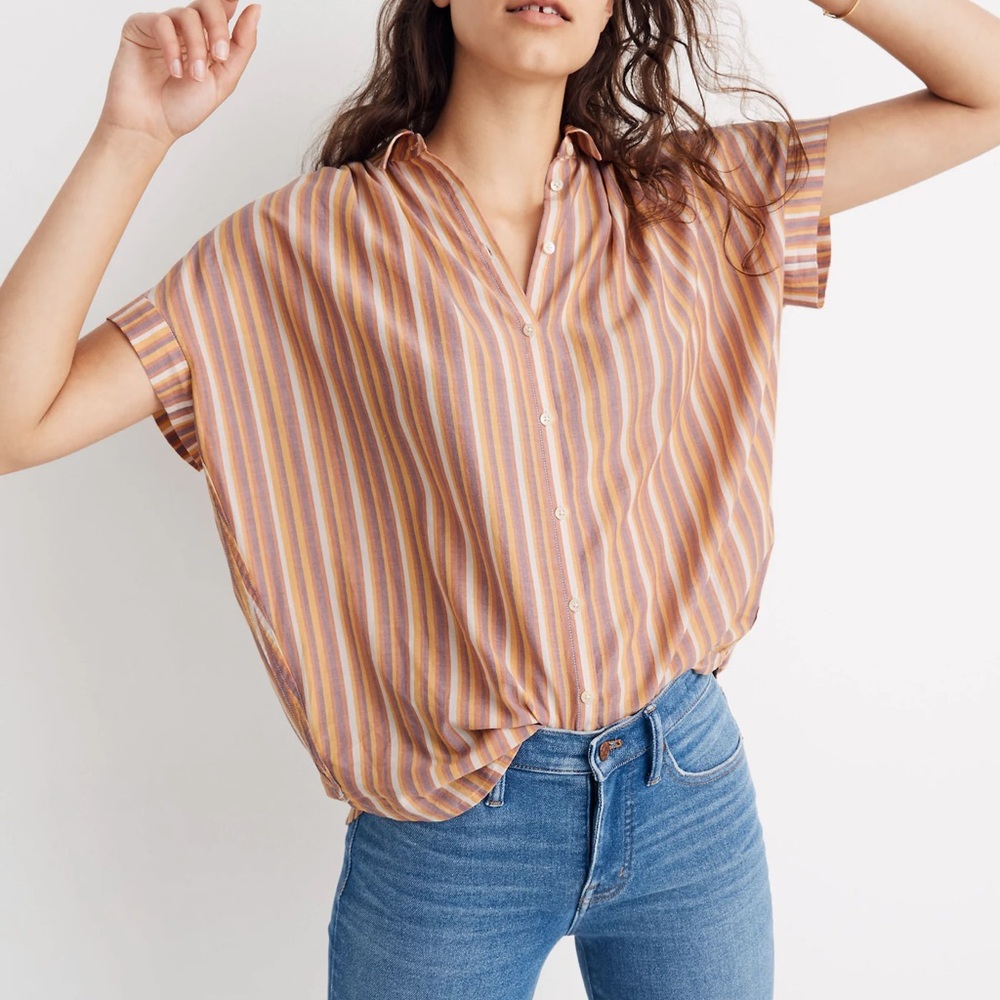 Madewell Multicolor Striped Blouse